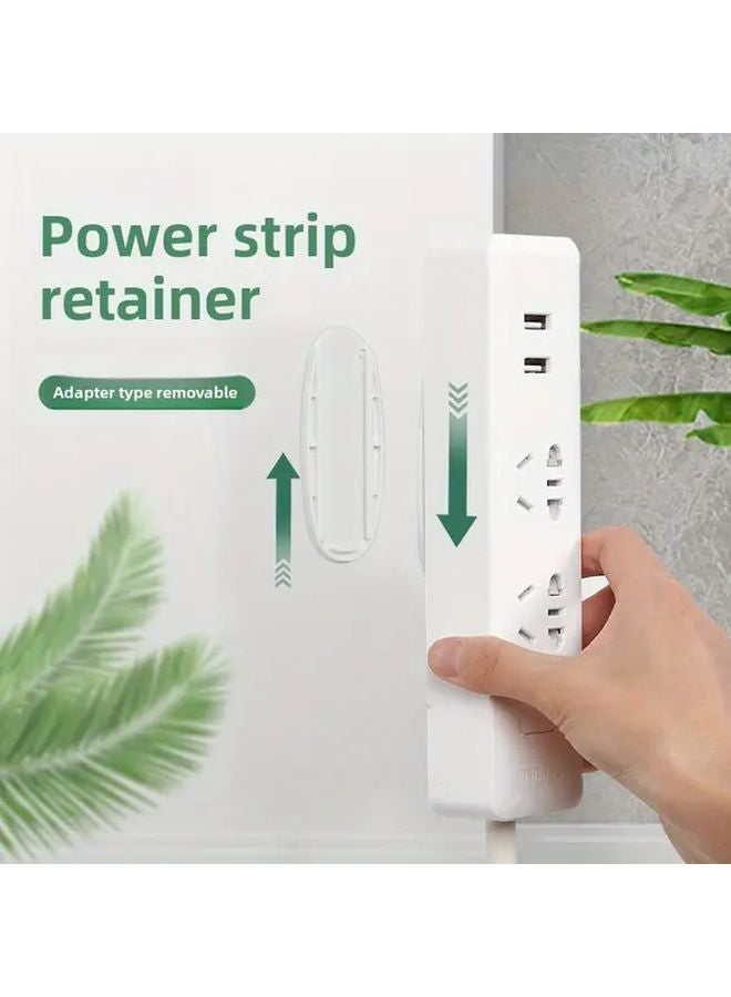 5pcs Wall Mounted Self Adhesive Power Outlet Holder Traceless Socket Organizer - Image 2
