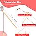 Feradny 20 Pack Wooden Magnetic Fishing Poles Small Wood Magnet Pole Fishing Rod Wooden Magnetic Fishing Game Rod for Preschool Boys Girls Fishing Game Activity - Image 4