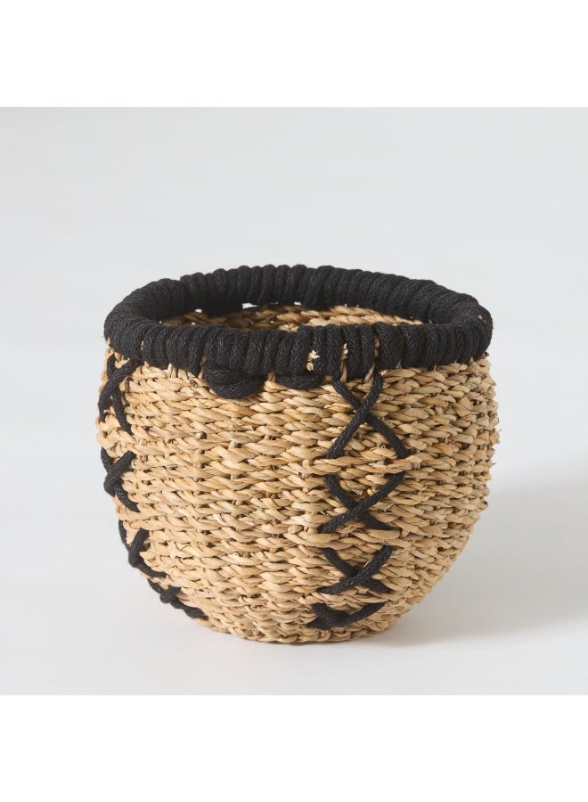 هوم بوكس سلة تخزين متعددة الاستخدامات من ناتشورالوم بخياطة  ×  ×  سم - Image 4