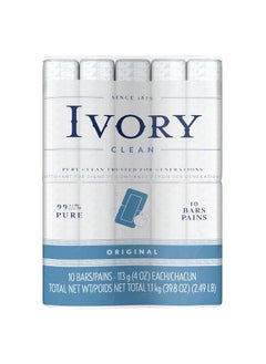Ivory Clean Original Bath Bar 10 Count (Packaging May Vary)  - Image 1