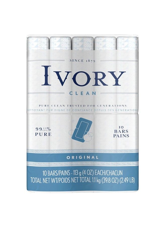 Ivory Clean Original Bath Bar 10 Count (Packaging May Vary) - Image 1