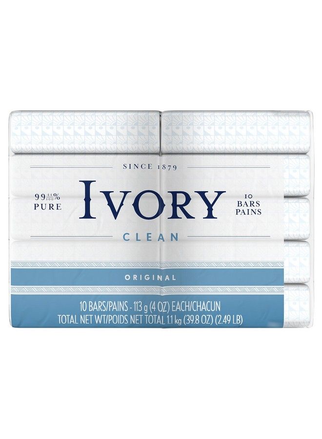 Ivory Clean Original Bath Bar 10 Count (Packaging May Vary) - Image 4