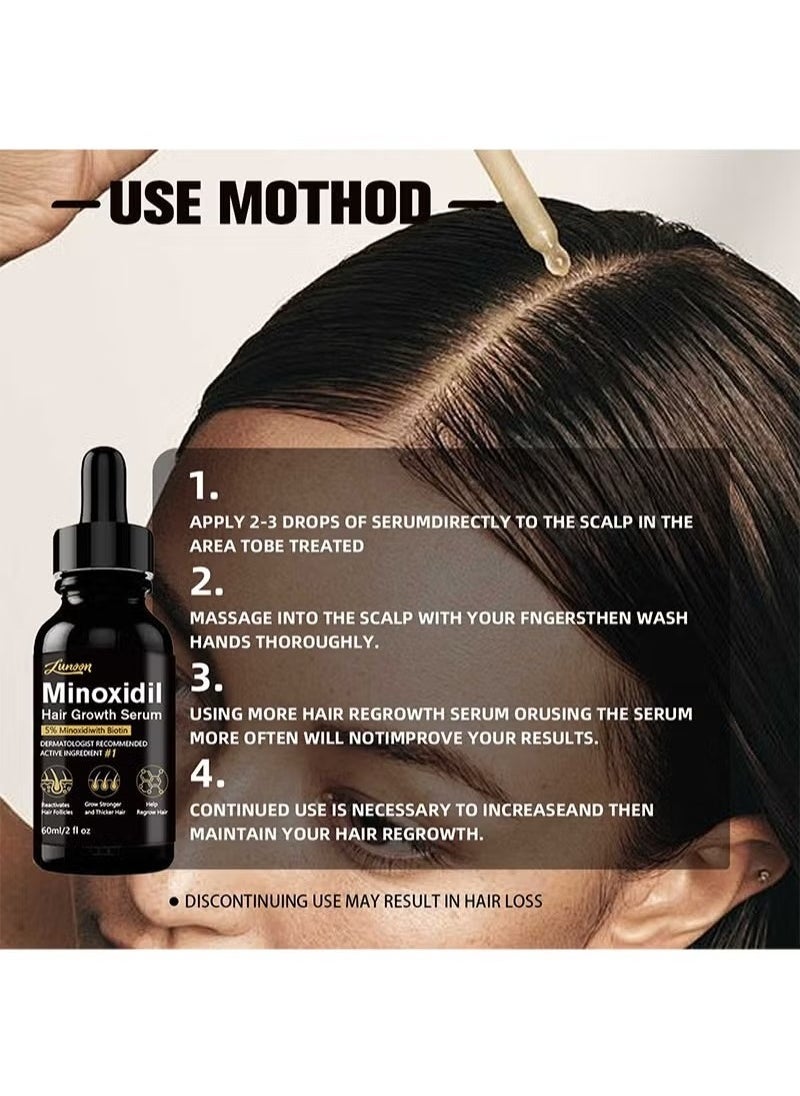 5% Minioxidil Hair Growth Serum for with Biotin Regrowth Hair Treatment For Thickens Hair Promotes Hair Density Help to Stop Thinning loss Hair stimulates Hair Growth, Regain Hair Serum-60ml - pzsku/Z6D4E2F957CE44D419119Z/45/_/1736934150/1f4a0c7e-7432-4219-b871-5b93360ece7f