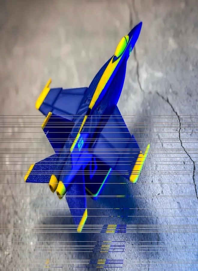 3D CRAFT Blue Angels Navy Fighter Jets Model Kit, Die-Cast Metal Collectible Aircraft Set, 1:72 Scale, Royal Blue and Yellow - Image 3