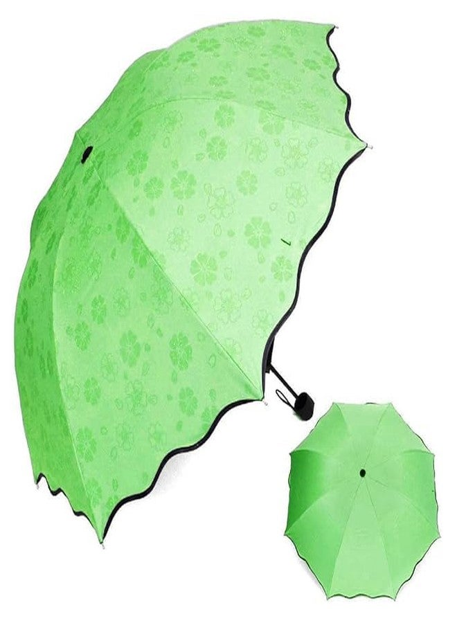 INFISPACE 3 Fold Manual Magic Umbrella with UV Rays and Wind Resistant for Men & Women (Green) - Image 4