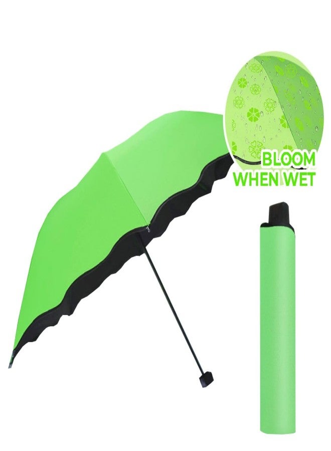 INFISPACE 3 Fold Manual Magic Umbrella with UV Rays and Wind Resistant for Men & Women (Green) - Image 2