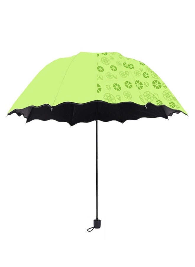 INFISPACE 3 Fold Manual Magic Umbrella with UV Rays and Wind Resistant for Men & Women (Green) - Image 1