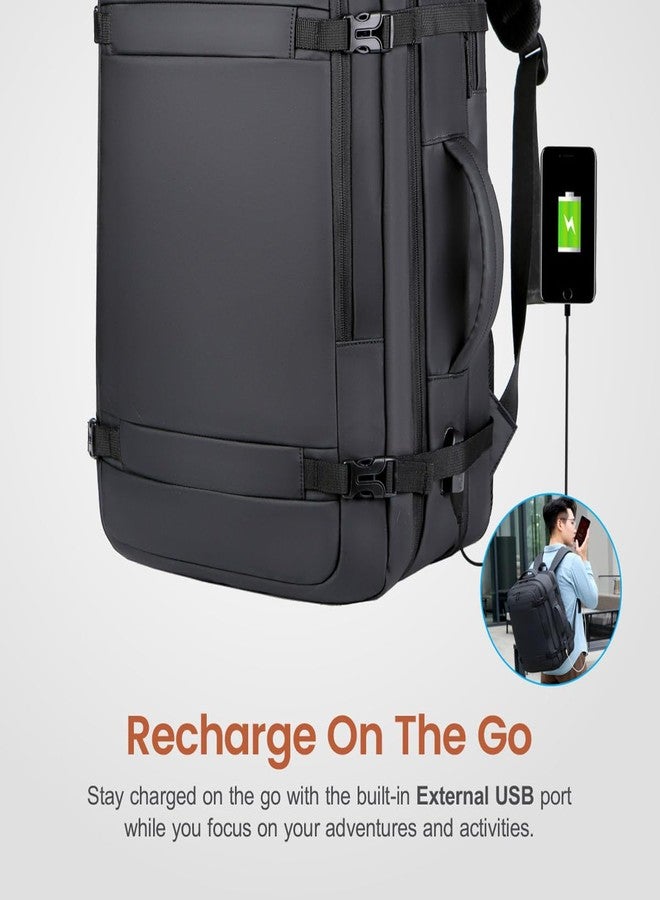 Astrum LB310 Travel Backpack with USB Charging Port, up to 19" Laptop Safe Compartment, PU Water Resistant Material, Large Expandable, Hand Luggage, Easy Portability, Multi-compartments and Pockets - Image 5