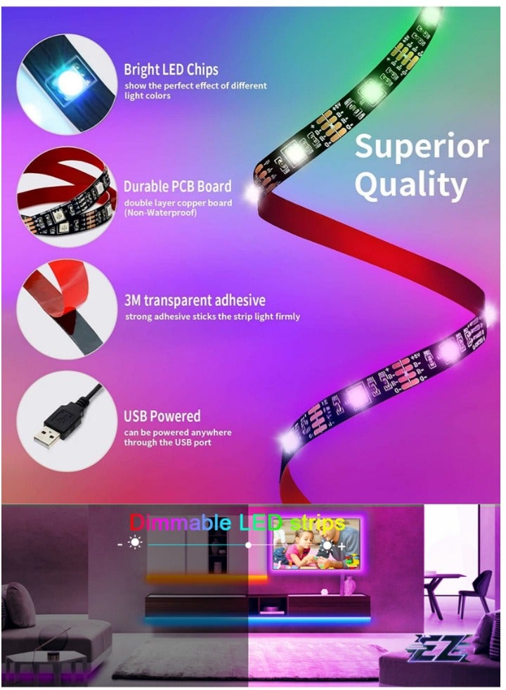 ELTRAZONE 5M Bluetooth RGB LED Strip Light – Music Sync, Phone Control, Flexible Colorful Illumination for Home Decor, Kitchen, Bedroom, TV Backlight, Outdoor & More - Image 2