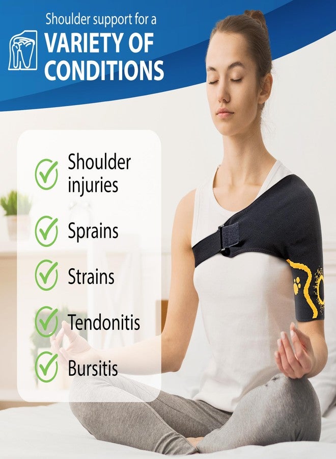 ORTONYX Shoulder Stability Brace Compression Sleeve for Rotator Cuff Support, Injury Prevention, Dislocated AC Joint, Labrum Tear, Frozen Shoulder Pain, Sprain, Soreness, Bursitis/L - Image 5