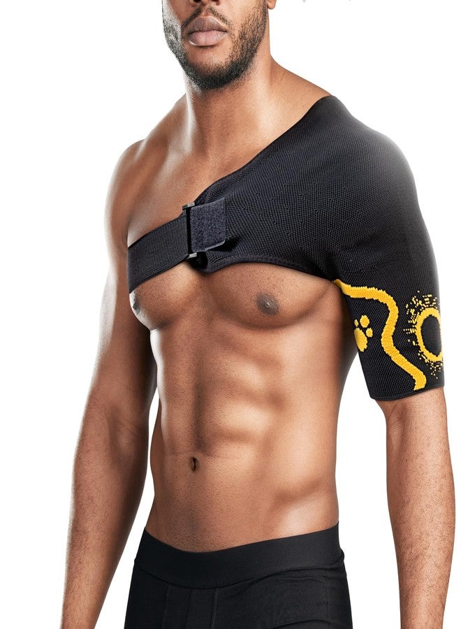 ORTONYX Shoulder Stability Brace Compression Sleeve for Rotator Cuff Support, Injury Prevention, Dislocated AC Joint, Labrum Tear, Frozen Shoulder Pain, Sprain, Soreness, Bursitis/L - Image 1