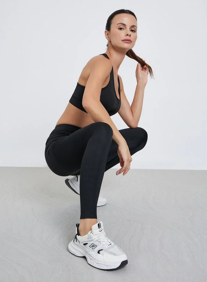 Styli Active Extreme Broad Bonded Waistband Leggings