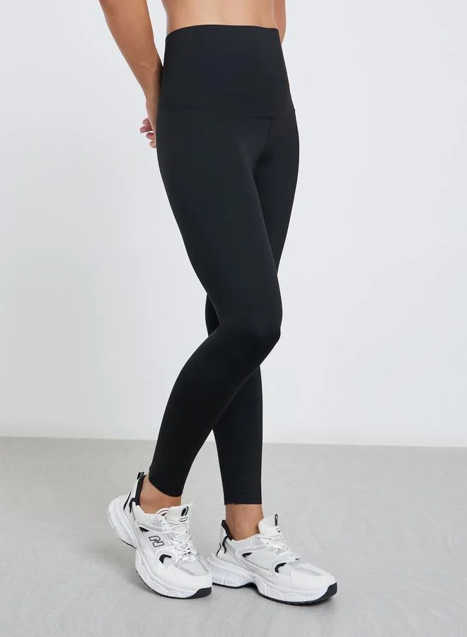 Styli Active Extreme Broad Bonded Waistband Leggings