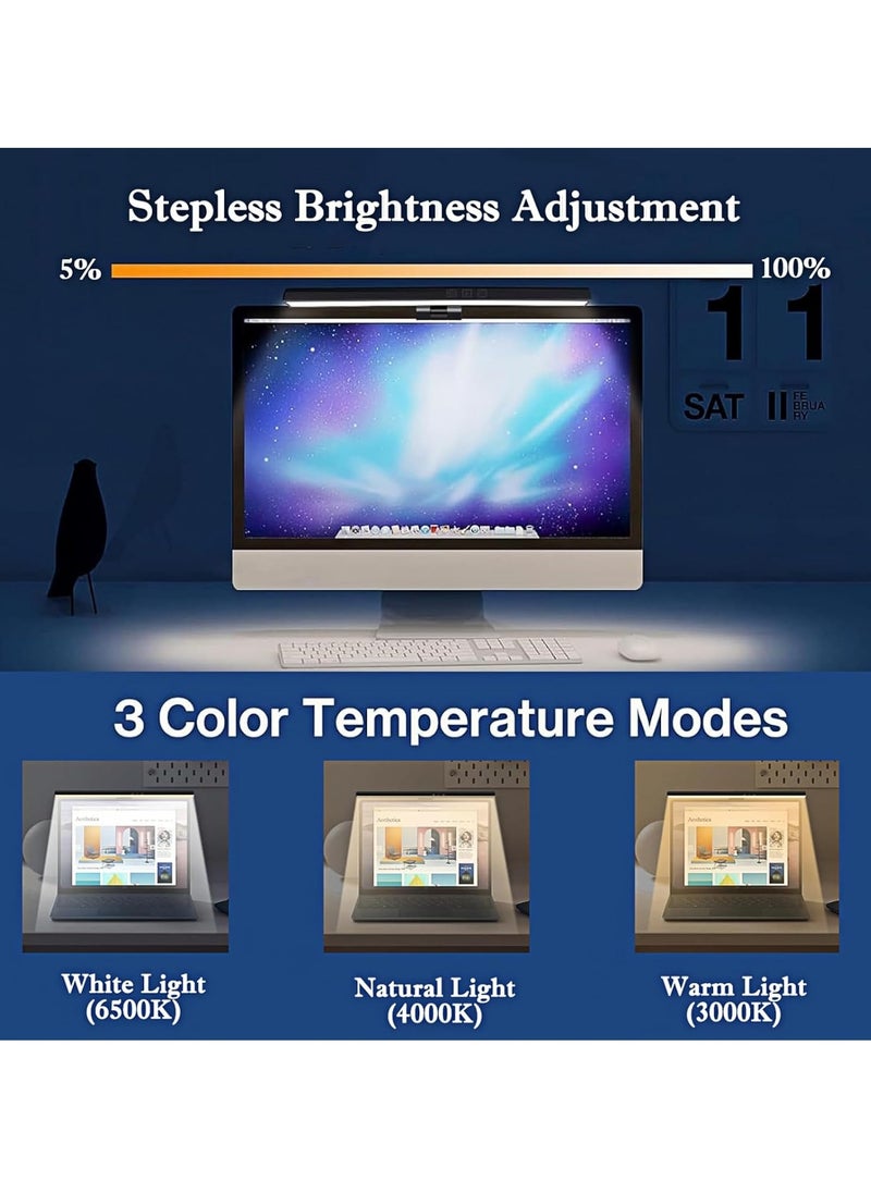USB Computer Monitor Light Bar,Laptop Lamp for Office/Home/Gaming/Desk with Adjustable Brightness and Color 330MM