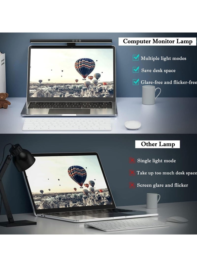 USB Computer Monitor Light Bar,Laptop Lamp for Office/Home/Gaming/Desk with Adjustable Brightness and Color 330MM