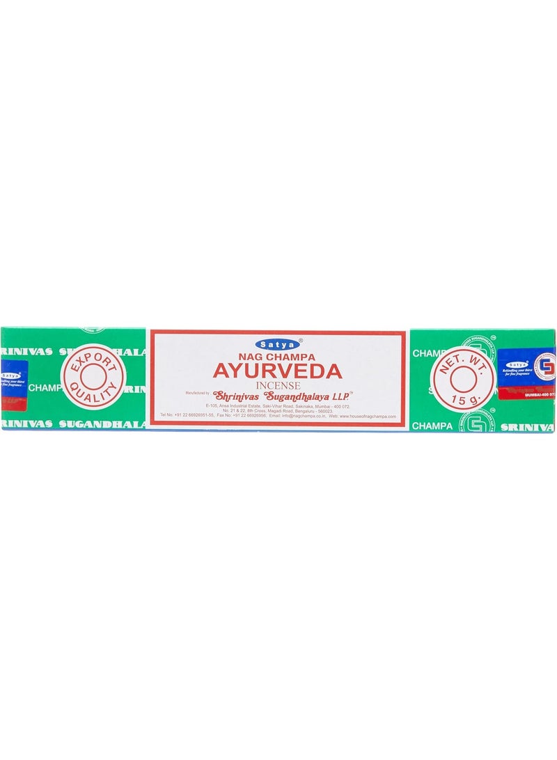 Satya Nag Champa Ayurveda Incense Sticks – Natural Aromatic Agarbatti for Aromatherapy, Prayer, Meditation & Peaceful Home Ambience - Image 2
