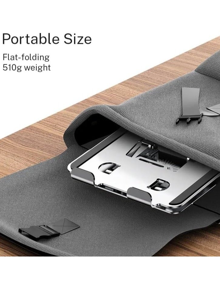 ELTRAZONE Rotatable Adjustable Tablet Stand – Silver Desk Mount for 4-12 Inch Tablets & Smartphones - Image 5