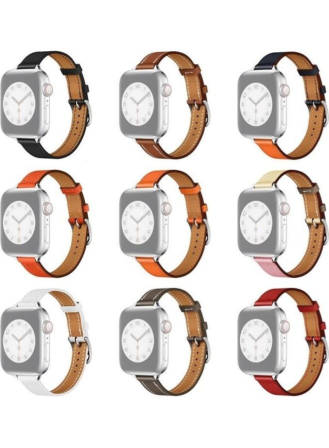 NIBEMINENT Ethnic Replacement Watchband for Apple Watch Series 1/2/3/4/5/6/7/SE 42/44/45mm Brown - Image 2