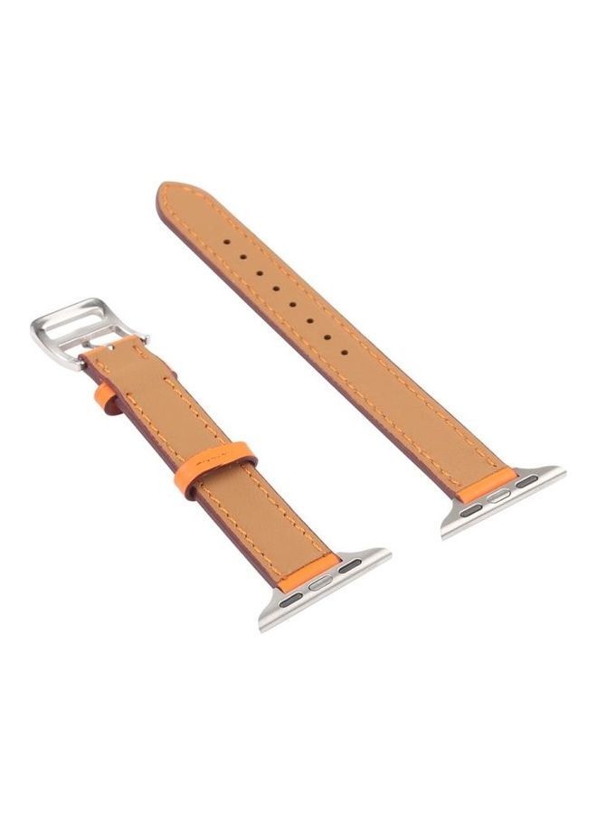 NIBEMINENT Ethnic Replacement Watchband for Apple Watch Series 1/2/3/4/5/6/7/SE 42/44/45mm Brown - Image 4