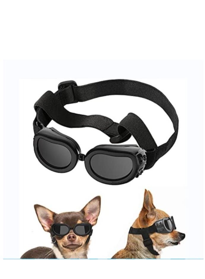 واي آند دي Dog Goggles Small Breed Sunglasses, UV Protection Sunglasses with Adjustable Strap, Waterproof Windproof Snowproof Cool Glasses for Puppy and Cat, Sun Doggie - Image 1
