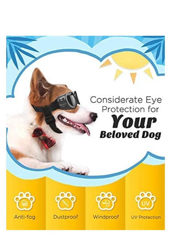 واي آند دي Dog Goggles Small Breed Sunglasses, UV Protection Sunglasses with Adjustable Strap, Waterproof Windproof Snowproof Cool Glasses for Puppy and Cat, Sun Doggie - Image 2