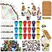 Kolewo4ever 244 Pieces Monster Truck Party Gifts Set Monster Truck Party Supplies Jam Birthday Decorations with Cup Straw Keychain Sticker Thank You Tags - Image 2