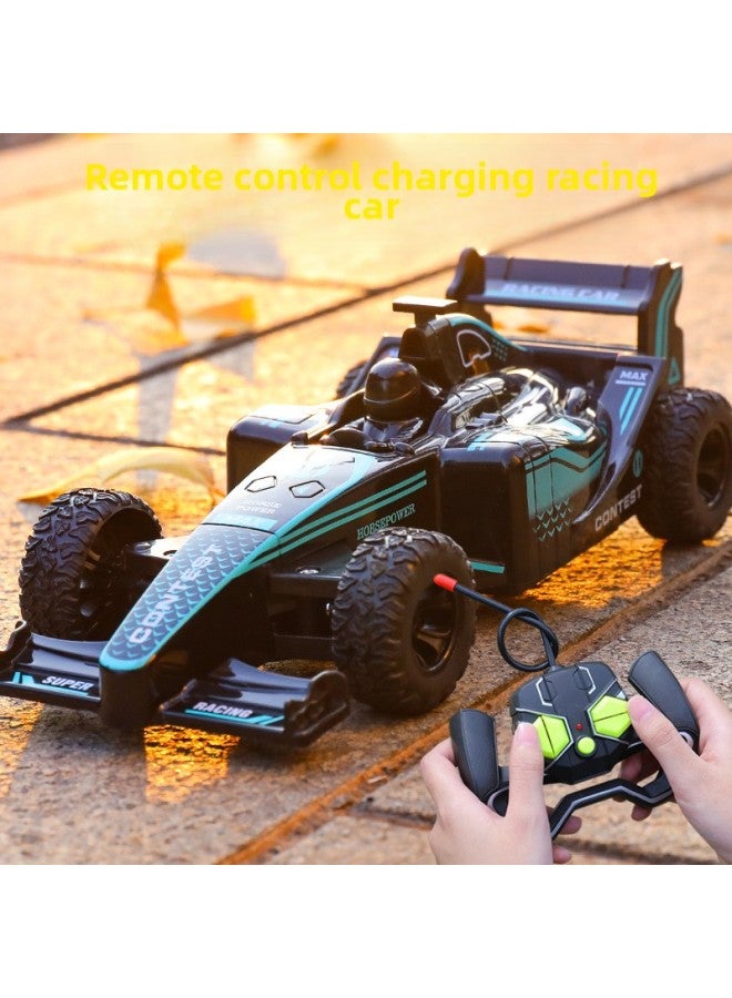 Remote Control Car Charging Wireless High-speed Remote Control Car Racing Car Drift Car Model Electric Children's Toy Car Boy-Colour:Graffiti Red Remote Control F1 Racing Car [rechargeable Model]-Proportion:Fun Model [1 Set Of 4 Times Battery Life Lithium Battery + 1 Original Battery  - Image 3
