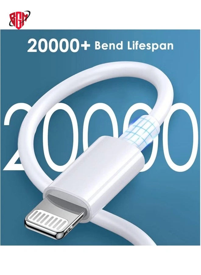 BGM - MFi Certified‘ iPhone 20W Charger Plug and 2M USB C to Lightning Cable PD Fast Charger USB C Plug Data Lead Compatible with iPhone 14/14 Plus/14 Pro/14 Pro Max/13/12/11/11 Pro/XS Max/XR/X/8/7/iPad - Image 1