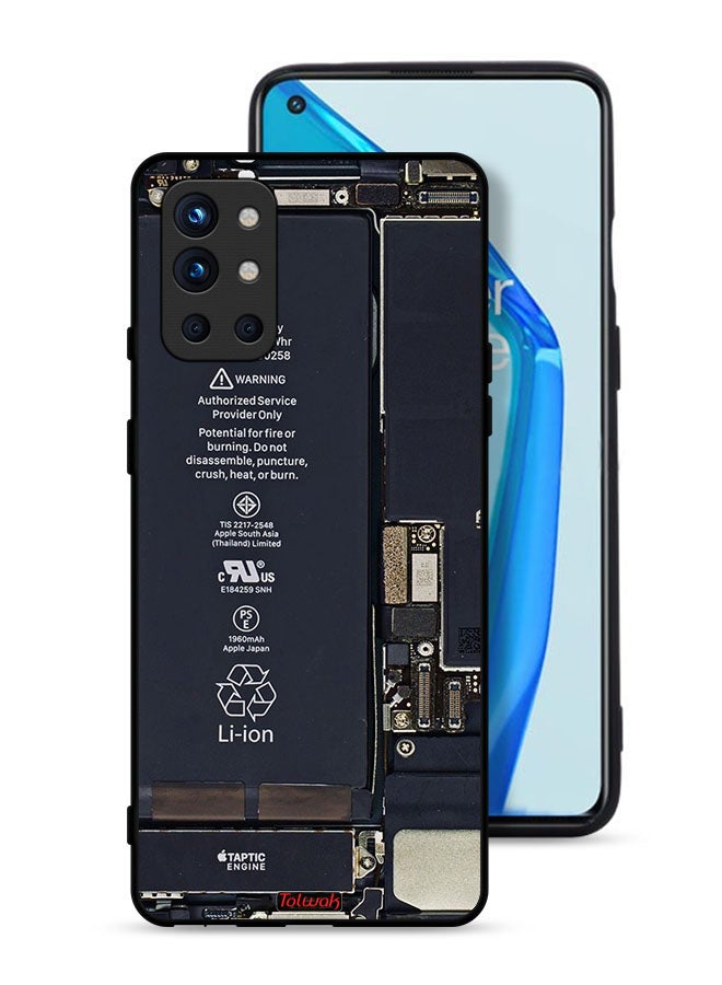 Tolwak غطاء حماية لهاتف OnePlus 9R 5G بنمط دائرة الهاتف - Image 1
