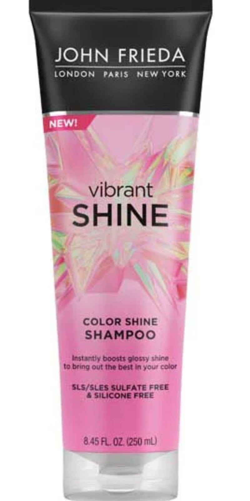 John Frieda Vibrant Shine Color Shine Shampoo SLS/SLES Sulfate Free and Silicone Free 250ML - Image 1