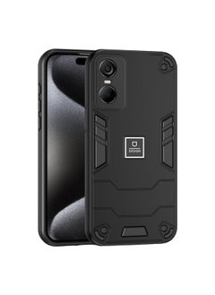 For Tecno Pop 6 Pro 2 in 1 Shockproof Phone Case(Black)