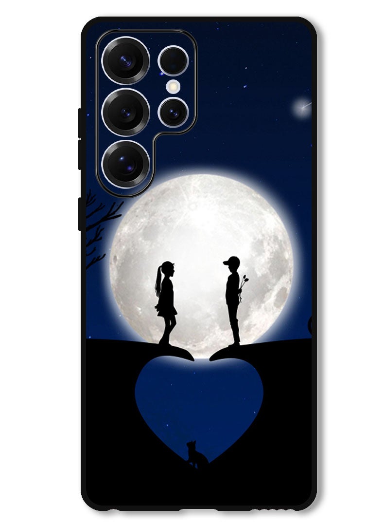 Theodor Protective Case Anti Scratch Shock Proof Bumper Cover For Samsung Galaxy S25 Ultra Couple heart - Image 1