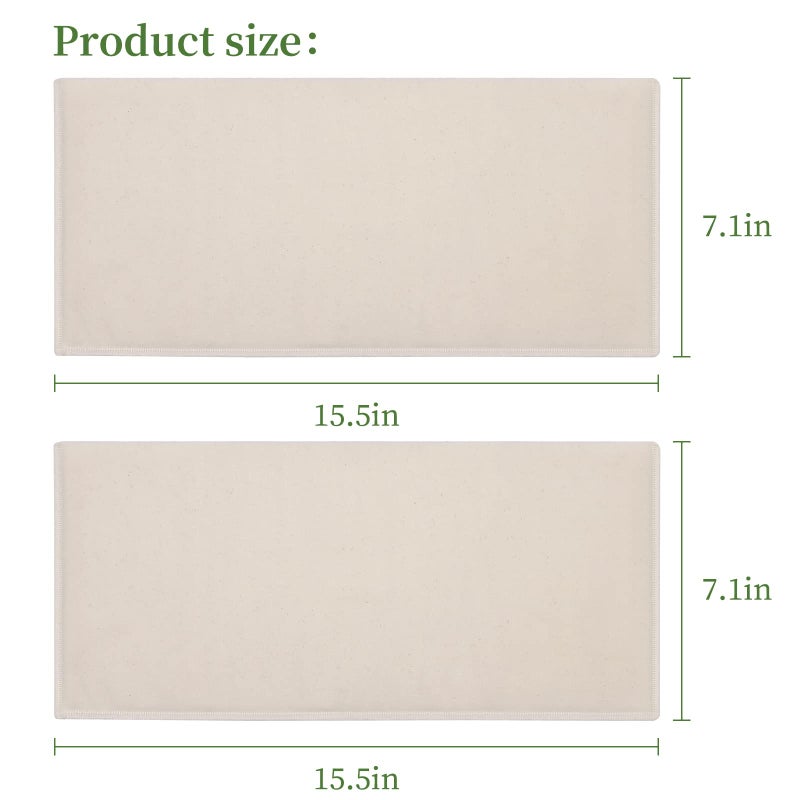 DEROWN 2Pcs Cotton Flannel for Castor Oil Pack, Less Mess Made of Unbleached Organic Cotton Flannel Reusable Soothing Heat Compress for Liver, Abdomen, Joints, Highly Absorbent Soft Feel like Nightgown - Image 5