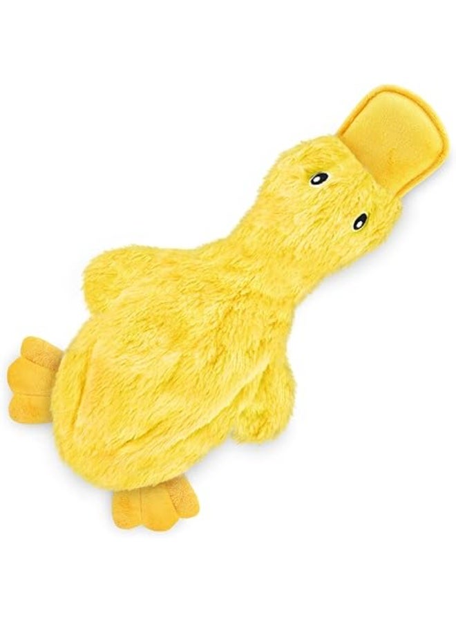 لعبة كراكل للكلاب ، بطة قطيفة ناعمة بدون حشوة بصوت صرير ممتع، مثالية للكلاب الصغيرة والمتوسطة والكبيرة، آمنة للعض واللعب دون فوضى، لعبة تسلية وتدريب للحيوانات الأليفة – لعبة صوتية للكلاب – لعبة جرو – لون أصفر - Image 1