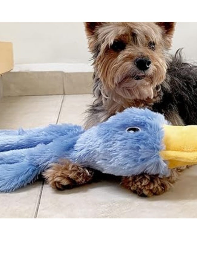 لعبة كراكل للكلاب ، بطة قطيفة ناعمة بدون حشوة بصوت صرير ممتع، مثالية للكلاب الصغيرة والمتوسطة والكبيرة، آمنة للعض واللعب دون فوضى، لعبة تسلية وتدريب للحيوانات الأليفة – لعبة صوتية للكلاب – لعبة جرو – لون أصفر - Image 5