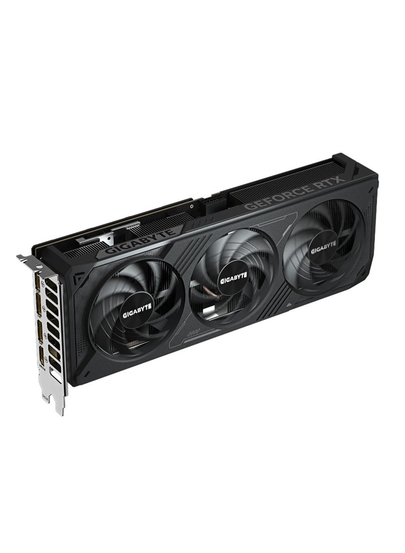 GIGABYTE GeForce RTX™ 5070 WINDFORCE OC SFF 12G Graphics Card - NVIDIA Blackwell Architecture, DLSS 4, 12GB GDDR7, 192-bit Memory, 28Gbps Memory Clock, PCI-E 5.0, 7680x4320 Max Resolution, 4 Multi-View, WINDFORCE Cooling System, Hawk Fan, Server-Grade Thermal Gel, NVIDIA SFF-Ready, Reinforced Structure, DisplayPort 2.1a x3, HDMI 2.1b x1, 16 Pin Power Connector | GV-N5070WF3OC-12GD Black - Image 2