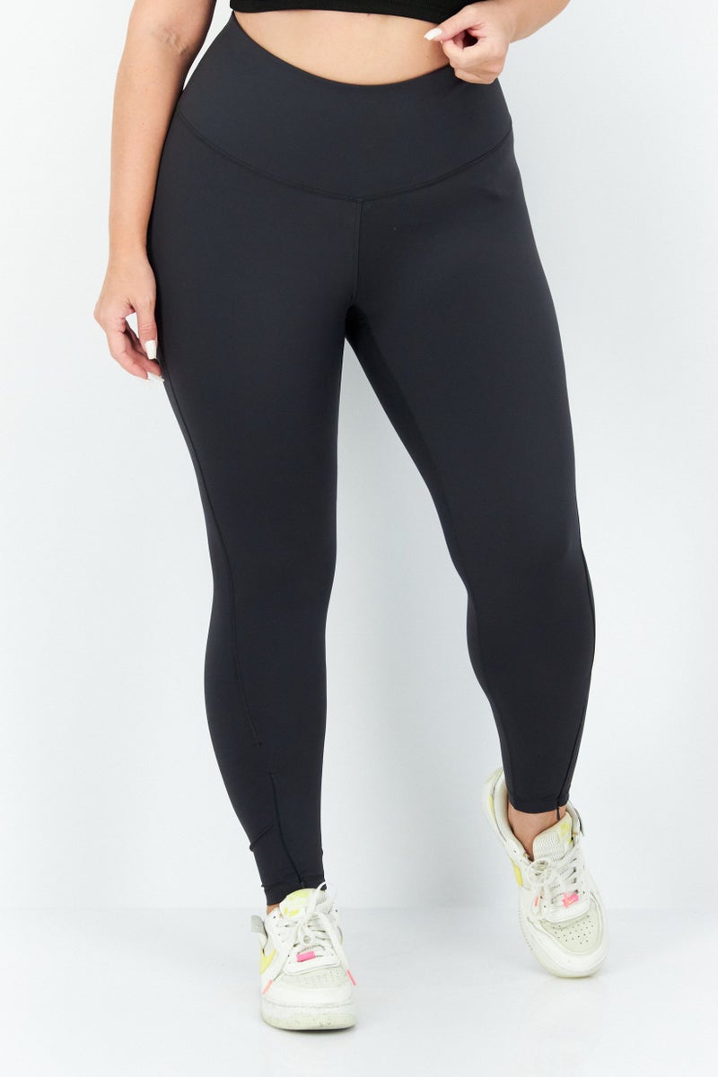 Adidas Women Plus Size Training Leggings, Dark Grey - Image 1