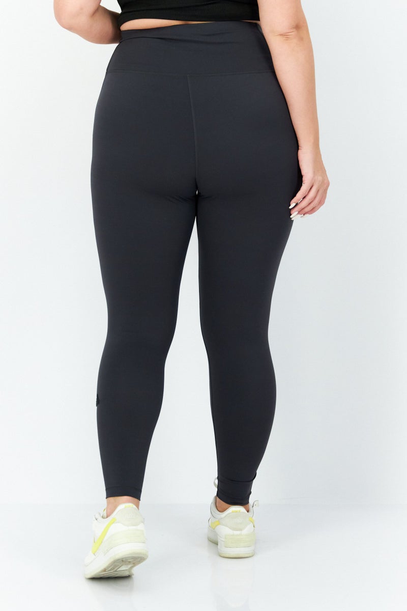 Adidas Women Plus Size Training Leggings, Dark Grey - Image 3
