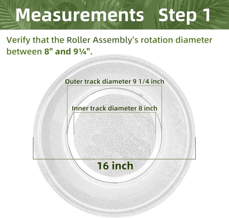 Gemroom 16" Microwave Plate Compatible With LG Microwave Glass Plate 3390W1G006B 3390W1G006A And Wolf Micorwave turntable Plate WLF829864 - Image 2