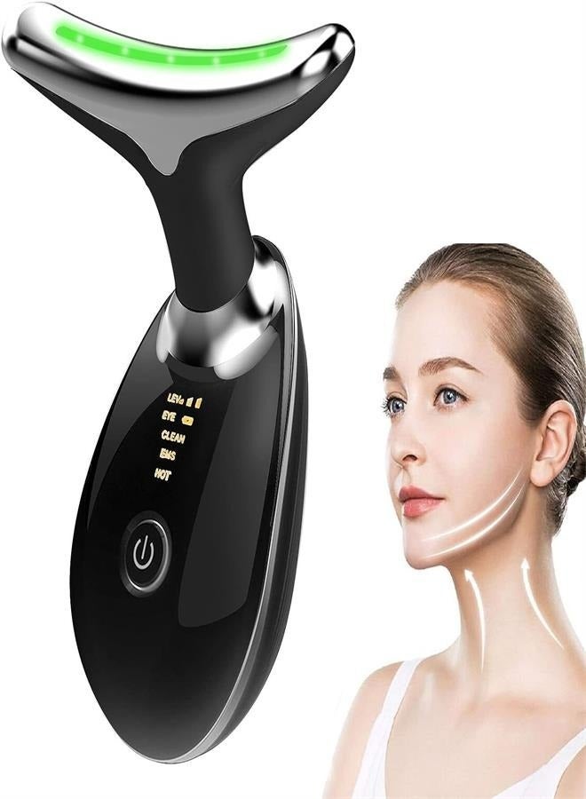 general Handset Face Lift Device, Red Light Therapy for Face, Skin Beauty Device for Face and Neck, 3 in 1 Portable Electric Face Massager(Black) - Image 1
