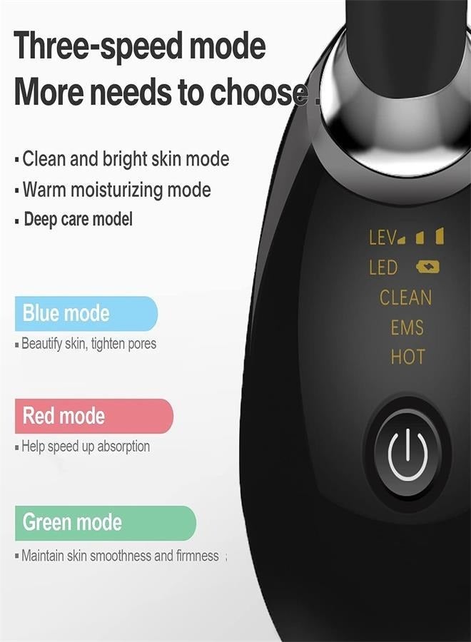 general Handset Face Lift Device, Red Light Therapy for Face, Skin Beauty Device for Face and Neck, 3 in 1 Portable Electric Face Massager(Black) - Image 3