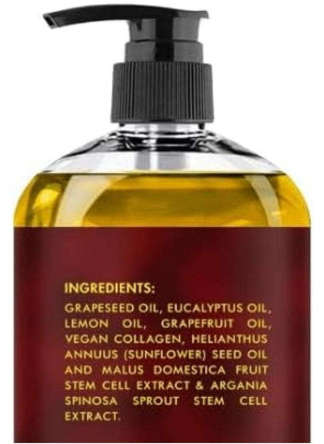 Majestic Pure - MAJESTIC PURE Cellulite Massage Oil - with Vegan Collagen & Stem Cells, Unique Blend of Massage Essential Oils - Anti Cellulite Oil Improves Skin Tightening and Firming, 8 fl oz - Image 1