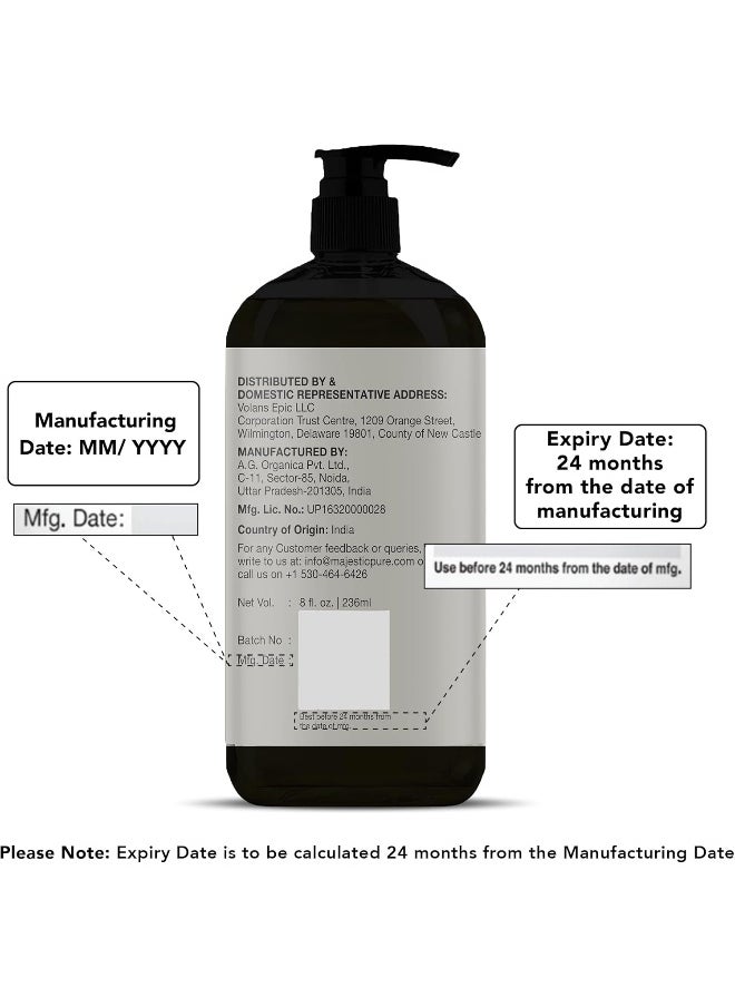 Majestic Pure - MAJESTIC PURE Cellulite Massage Oil - with Vegan Collagen & Stem Cells, Unique Blend of Massage Essential Oils - Anti Cellulite Oil Improves Skin Tightening and Firming, 8 fl oz - Image 1