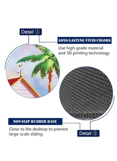 KASTWAVE Large Mouse Pad, Anime Character Mouse Pad Large Extended Anime Gaming Mousepad Waterproof Non-Slip Rubber Base Stitched Edges Desk Mat for Computer Laptop Office Work and Study, Desk Mat 24 x 14 in  - Image 5