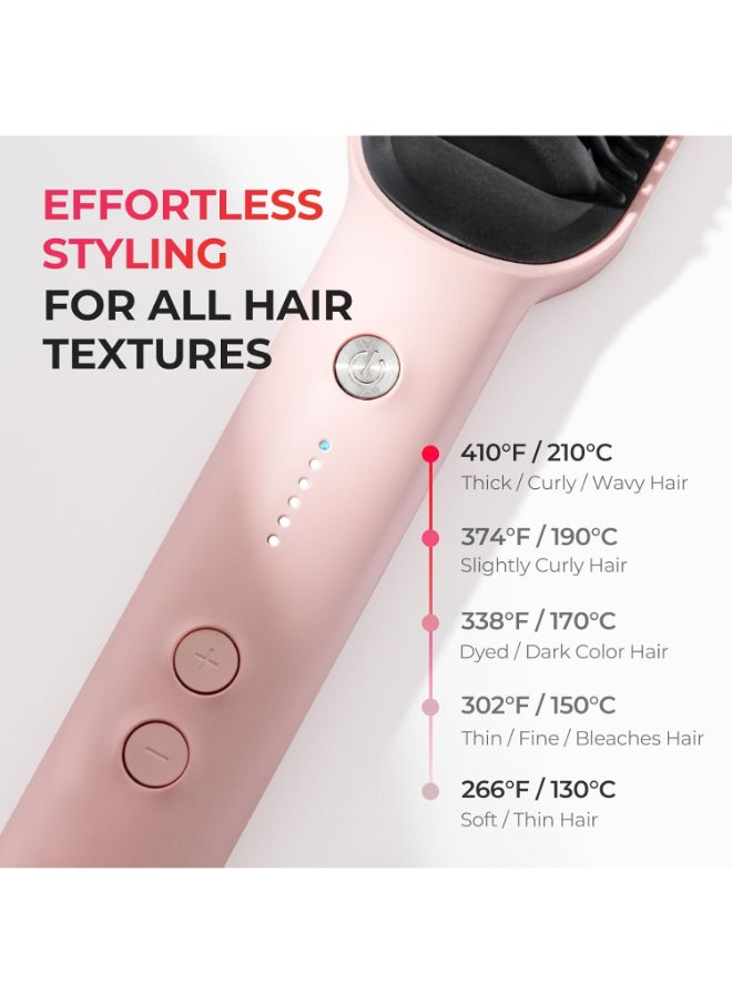 TYMO - Ring Hair Straightening Comb Pink - Image 1