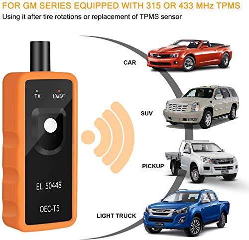 Launch Launch TPMS Relearn Activation Reset Tool for GM Tire Sensor Pressure Monitor System Programming Training Activation Tool Automotive OEC-T5 EL 50448 Vehicle Series 2006-2025 - Image 2