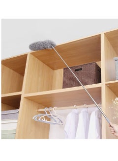SYOSI Feather Duster Extendable Duster Microfiber Long Extension Pole Scratch Resistant Cover, Washable, Cleaning High Ceiling Fans, Blinds, Cobweb Extendable Feather Duster  - Image 4