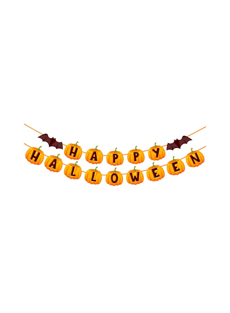 Highland 1 Piece Pumpkin Halloween Banner - Image 1