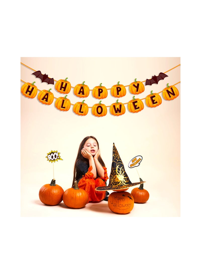 Highland 1 Piece Pumpkin Halloween Banner - Image 4