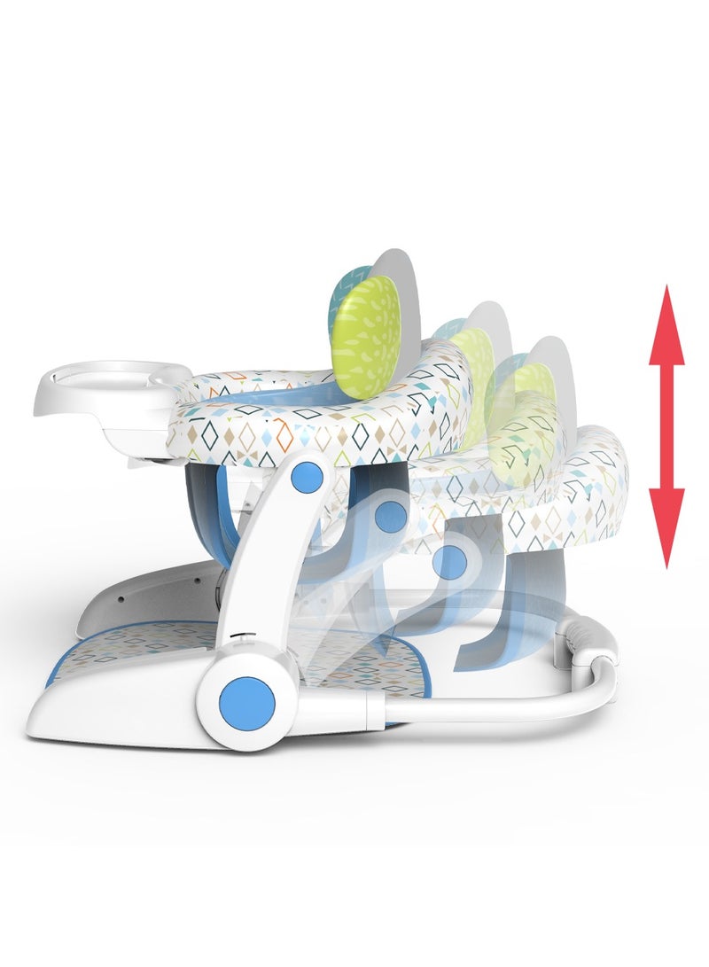 TEKNUM Baby Portable Dining Feeding Chair and Recliner Activity Chair - Elephant - Image 3